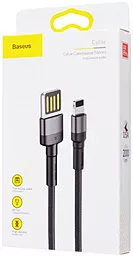 Кабель USB Baseus Cafule Lightning Cable Grey/Black (CALKLF-GG1) - миниатюра 4