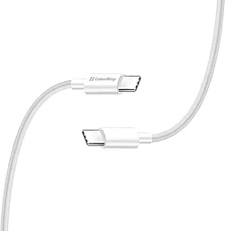 Кабель USB ColorWay 65W 3A 2M USB Type-C - Type-C Cable White (CW-CBPDCC056-WT) - миниатюра 4