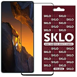 Защитное стекло SKLO 3D для Xiaomi Poco F5 Black (з упаковкою) - миниатюра 2