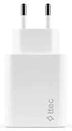 Сетевое зарядное устройство Ttec SmartCharger Duo 40w PD USB-C home charger white (2SCS27B) - миниатюра 3