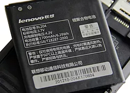 Акумулятор Lenovo A586 IdeaPhone / BL204 (1700 mAh) - мініатюра 3