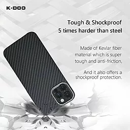 Чехол K-DOO Kevlar для iPhone 14 Pro Blue - миниатюра 5