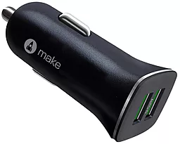 Автомобильное зарядное устройство MAKE 12W 2.4A 2xUSB-A Black - миниатюра 2