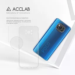 Чехол ACCLAB Anti Dust для Xiaomi Poco X3 Transparent - миниатюра 5