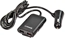 Автомобильное зарядное устройство с быстрой зарядкой XoKo 18w QС3.0 4xUSB-A ports car charger black (CQC-410-BK) - миниатюра 3