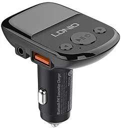 Автомобильное зарядное устройство LDNio C706Q 2xUSB-A 25W QC3.0 + Lightning Cable Black - миниатюра 2
