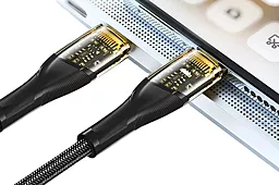 Кабель USB Essager Interstellar Transparent 100W 7A USB Type-C cable black (EXCT-XJ01-P) - миниатюра 5