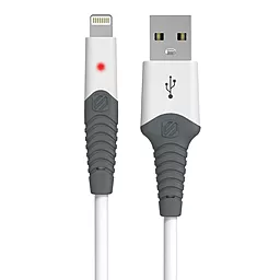USB Кабель Scosche strikeLINE™ rugged LED Lightning 1.8 м. White (RI3LED6WT) - мініатюра 2