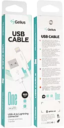 Кабель USB Gelius Gelius One GP-UC117 Lightning Cable White - миниатюра 3