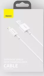 Уценённый Кабель USB Baseus Superior Series Fast Charging 2.4A Lightning Cable White (CALYS-A02) - миниатюра 4