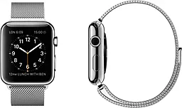 Змінний ремінець для розумного годинника Apple Watch Milanese Loop Band 42mm Silver - мініатюра 2