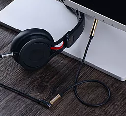 Аудио удлинитель Vention AUX mini Jack 3.5mm F/F Cable 0.3 м black (BFABY) - миниатюра 5