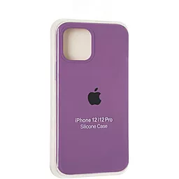Чехол Silicone Case Full для Apple iPhone 12, iPhone 12 Pro Purple - миниатюра 2