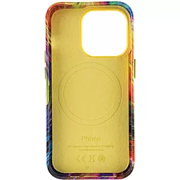 Кожаный чехол Colour Splash with MagSafe для Apple iPhone 13 Pro Max (6.7") Orange / Red - миниатюра 2
