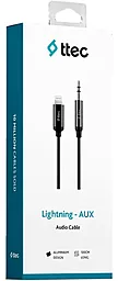 Аудио кабель Ttec AUX mini Jack 3.5mm - Lightning M/M Cable 1 м black (2DK42S) - миниатюра 3