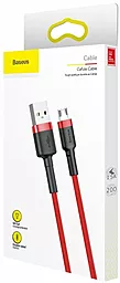 Кабель USB Baseus Cafule 3M micro USB Cable Black/Red (CAMKLF-H91) - миниатюра 5