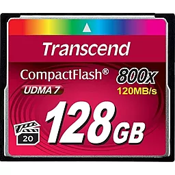 Карта памяти Transcend Compact Flash 128GB Premium 800X UDMA 7 (TS128GCF800)