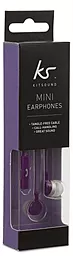 Навушники KS Entry Mini In-Ear Headphones with Mic Purple - мініатюра 3