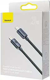 Кабель USB PD Baseus Crystal Shine 20W USB Type-C - Lightning Cable Black (CAJY000201) - миниатюра 5