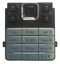 Корпус для Nokia 6300 з орнаментом та кнопками Grey - мініатюра 2