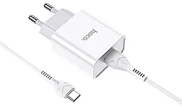 Сетевое зарядное устройство Hoco C81A Asombroso + USB Type-C Cable White - миниатюра 3