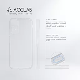 Чехол ACCLAB Anti Dust для Xiaomi Redmi Note 11 Transparent - миниатюра 4