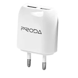 Сетевое зарядное устройство Remax 2USB Proda Home Charger White (RMX-PR-U102WH) - миниатюра 2