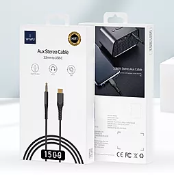 Аудио кабель WIWU YP03 AUX mini Jack 3.5mm M/M сable 1.5 м black - миниатюра 5