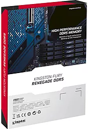 Оперативная память Kingston Fury 32 GB (2x16GB) DDR5 6800 MHz Renegade Silver/Black (KF568C36RSK2-32) - миниатюра 6