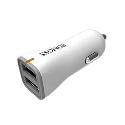 Автомобильное зарядное устройство Romoss Ranger 17 Dual USB 2.4A / 1.0А + Micro USB Cable White - миниатюра 2