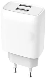 Сетевое зарядное устройство Piko TC-242 12w 2xUSB-A ports home charger white - миниатюра 2