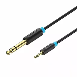 Аудио кабель Vention Jack 6.35mm - mini Jack 3.5mm M/M 1.5м cable black (BABBG)