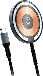 Беспроводное (индукционное) зарядное устройство Momax Q.Mag Magnetic 15w wireless charger black (UD21E) - миниатюра 3