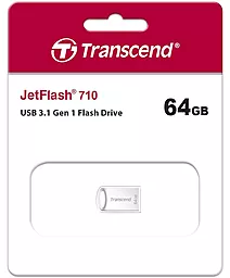 Флешка Transcend JetFlash 710 64GB (TS64GJF710S) Silver - миниатюра 4