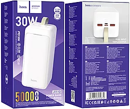 Повербанк Hoco J111D Smart 50000 mAh PD30W White - миниатюра 5