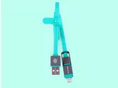 Кабель USB Nillkin Plus II Lightning & Micro Cable Blue - миниатюра 3