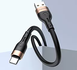 Кабель USB Charome C23-02 15w 3a USB Type-C charging cable black - миниатюра 4