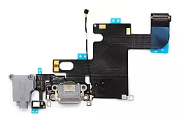 Нижний шлейф Apple iPhone 6 с разъемом зарядки, разъемом наушников и микрофоном Original Space Gray