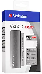 Внешний жесткий диск Verbatim Vx500 240 GB (47442) - миниатюра 3