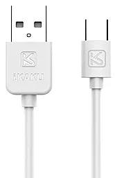 Кабель USB iKaku ChangSu series 12w 2.4a micro USB cable white (YT-iK / CS-MW)
