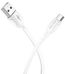 Кабель USB Borofone BX19 Benefit micro USB Cable White