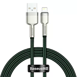 Кабель USB Baseus Cafule Series Metal 2.4A 2M Lightning Cable  Green (CALJK-B06)