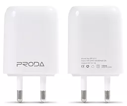 Мережевий зарядний пристрій Remax PRODA RP-U11 + micro USB (1A) White - мініатюра 3