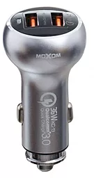Автомобильное зарядное устройство с быстрой зарядкой MOXOM KC-13 2USB QC3.0 3A + USB Type-C Cable Grey - миниатюра 2