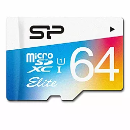 Карта памяти Silicon Power microSDXC 64GB Elite Class 10 UHS-I U1 + SD-адаптер (SP064GBSTXBU1V20SP) - миниатюра 3