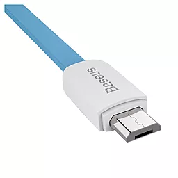 USB Кабель Baseus micro USB Data Cable Blue / White - мініатюра 3