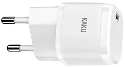 Сетевое зарядное устройство iKaku fast charger PD20W USB-C White (KSC-597-LECHONG) - миниатюра 2