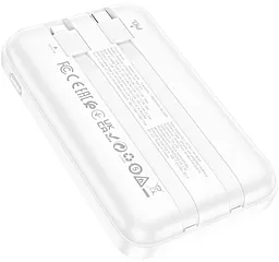 Повербанк Borofone BJ26 Spencer Wireless 10000 mAh PD20W White - миниатюра 5
