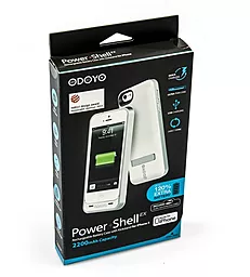 Повербанк Odoyo POWER+SHELL EX 2200 iPhone 5/5s Black - мініатюра 4