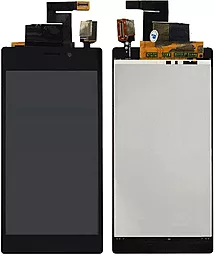 Дисплей Sony Xperia M2 (D2302, D2303, D2305, D2306) с тачскрином, Black